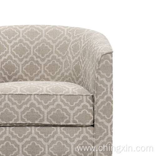 Wholesale Beige Multi Fabric Swivel Accent Chair